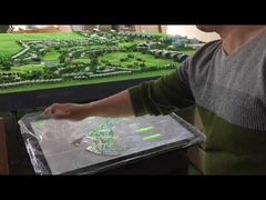 Master planning villa scale model with interative ipad control