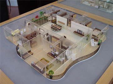 الداخلية خطة المنزل 3D نموذج ، النماذج المعمارية التجارية الرئيسية تصميم 3D